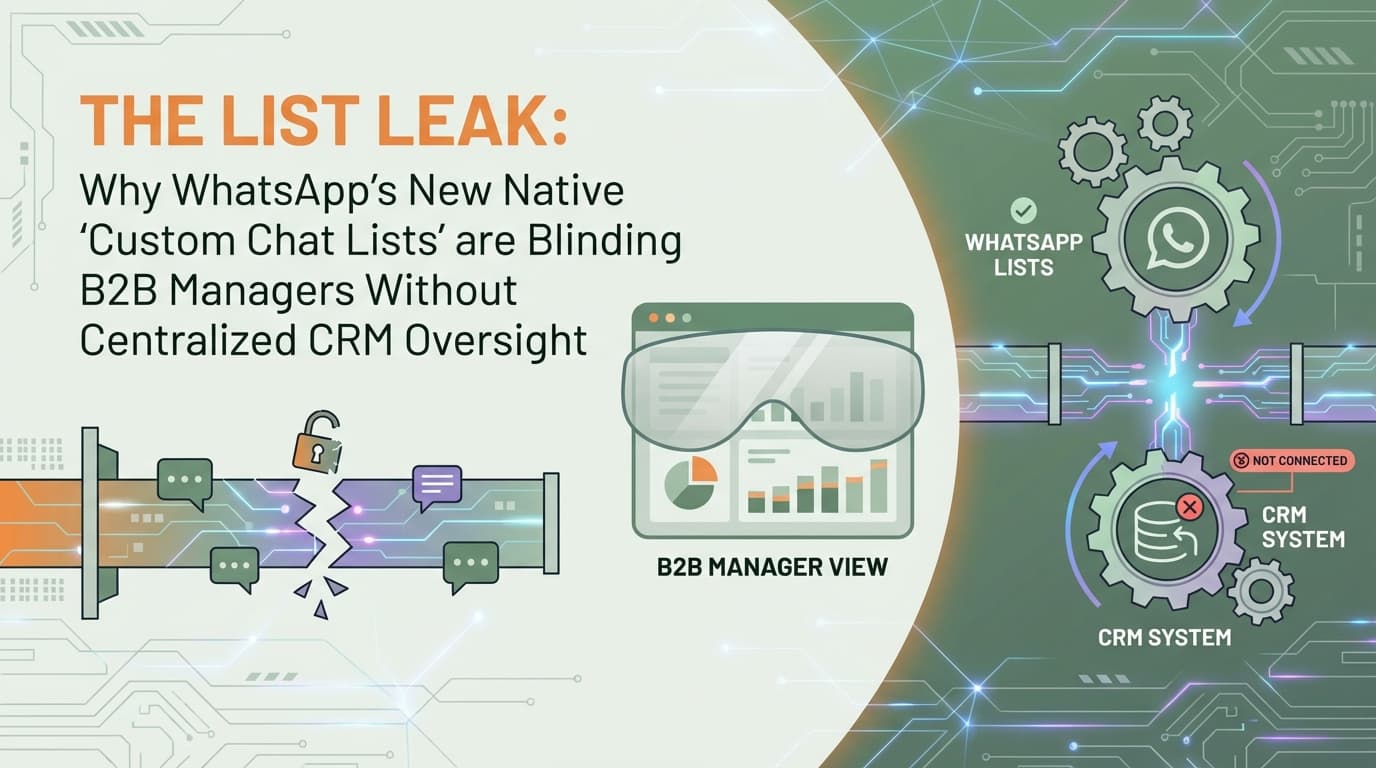 The List Leak: Why WhatsApp’s New Native ‘Custom Chat Lists’ are Blinding B2B Managers