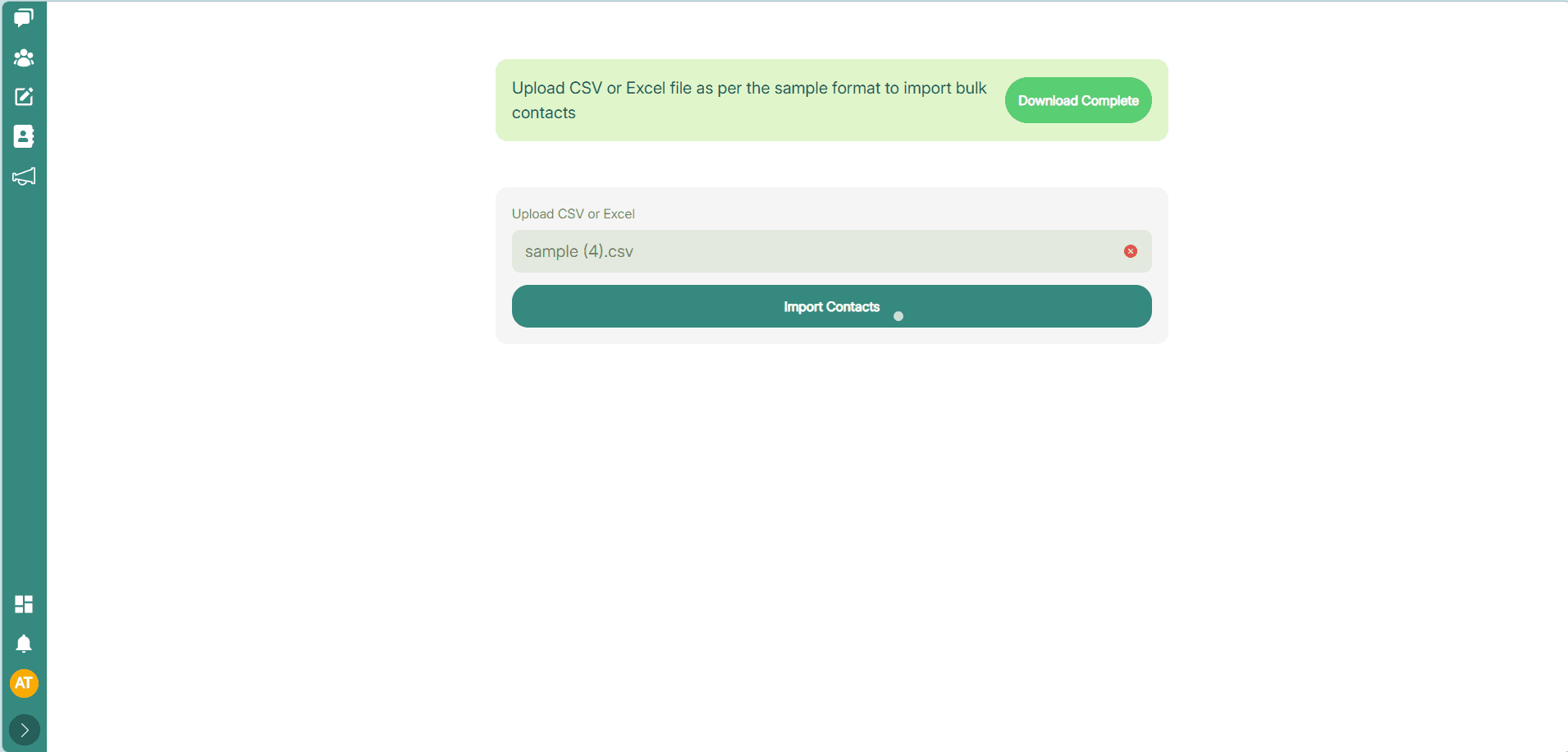 Importing Contacts in Bulk