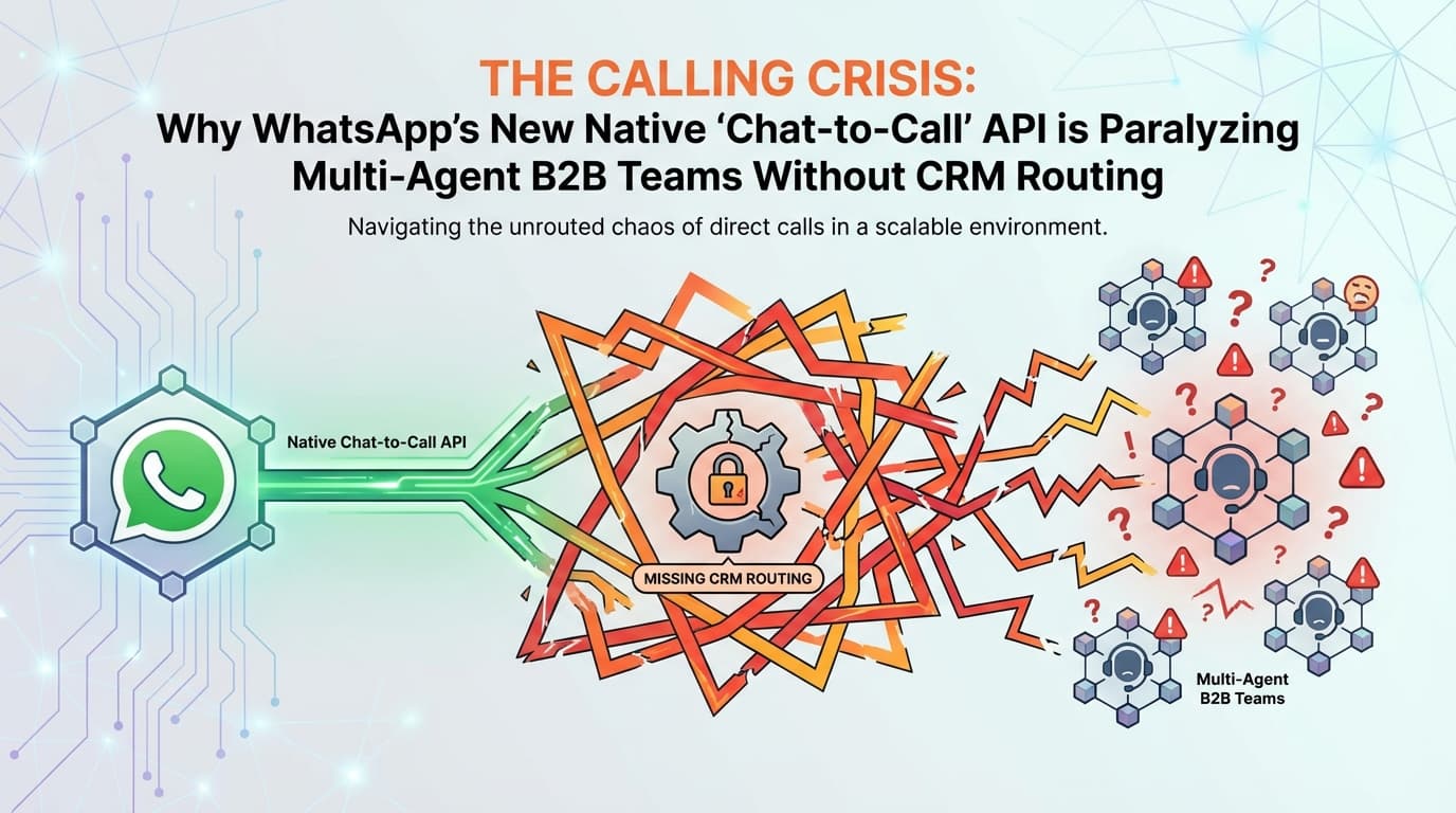 The Calling Crisis: Why WhatsApp’s Native 'Chat-to-Call' API is Paralyzing Multi-Agent B2B Teams Without CRM Routing