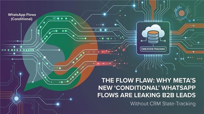 The Flow Flaw: Why Meta’s WhatsApp Flows Are Leaking B2B Leads Without CRM State-Tracking